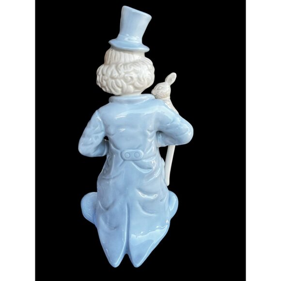 Porcelain Clown Figurine With Top Hat & Cane - Picture 2 of 6